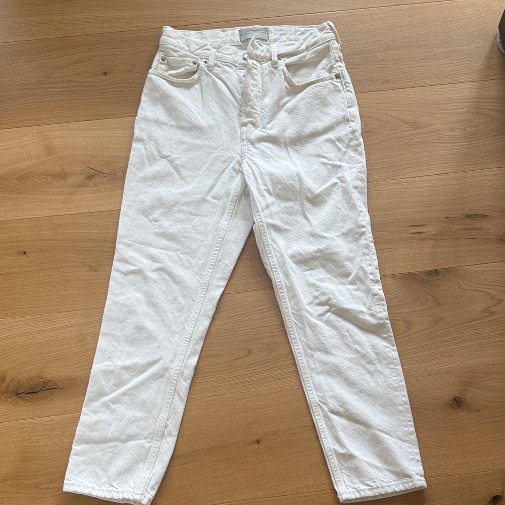 Everlane 90s cheeky white jeans 26 ankle